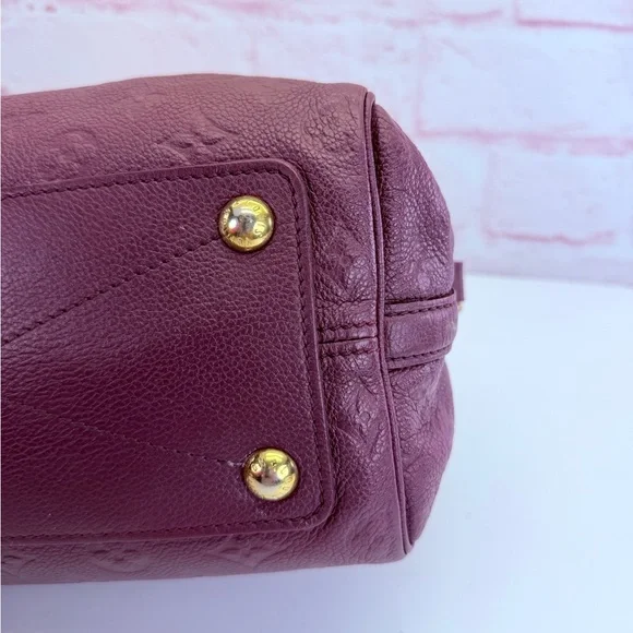 Louis Vuitton Plum Empreinte Speedy 25 Handbag Shoulder Bag - Picture 7 of 16